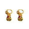 Retro Chinese-Style Enamel Drip Earrings: Versatile Light Luxury with Vintage Elegance