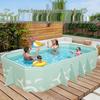 Blue Little Fish Large Foldable Outdoor Family Swimming Pool
