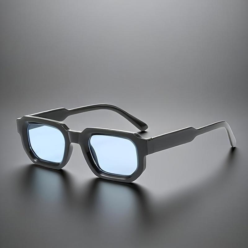 

Retro Sunglasses Men Square Quality Fashion Designer Eyeglasses UV400 Outdoor Handmade Women Trendy синий