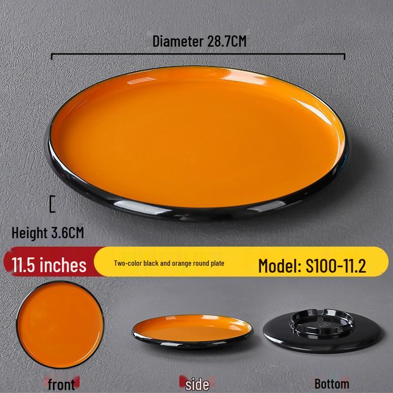 Melamine Nordic Style Cold Dish & Stir-fry Plate for Restaurants and Hotels