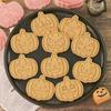 10x Cartoon Fun Biscuits Mould Set Halloween Pumpkin Cookie Cutter Stamp Plastic Biscuit Pastry Cutters Cake Decors
