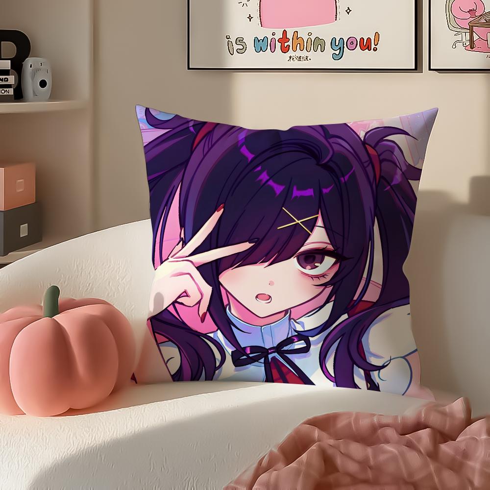 Addictive Satirical Game NNeedy Streamer Overload Cushion Cover Pillowcase Short Plush Invisible zipper Room Sofa Cushion Cover