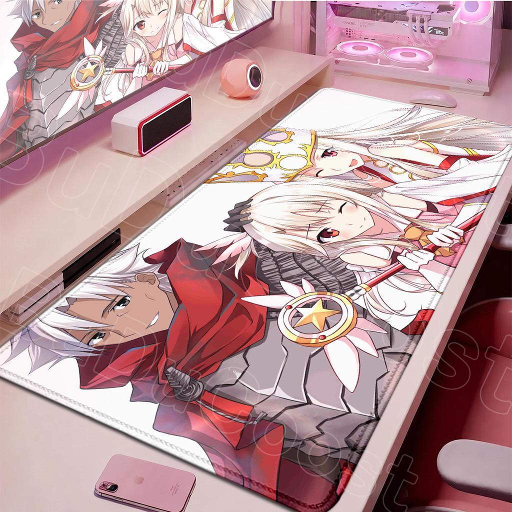 Non-slip Rubber Base Anime Mousepad Large Office Cabinet Keyboard Mat XXL Fate Kaleid Liner Prisma Illya Mousepad PC Accessories