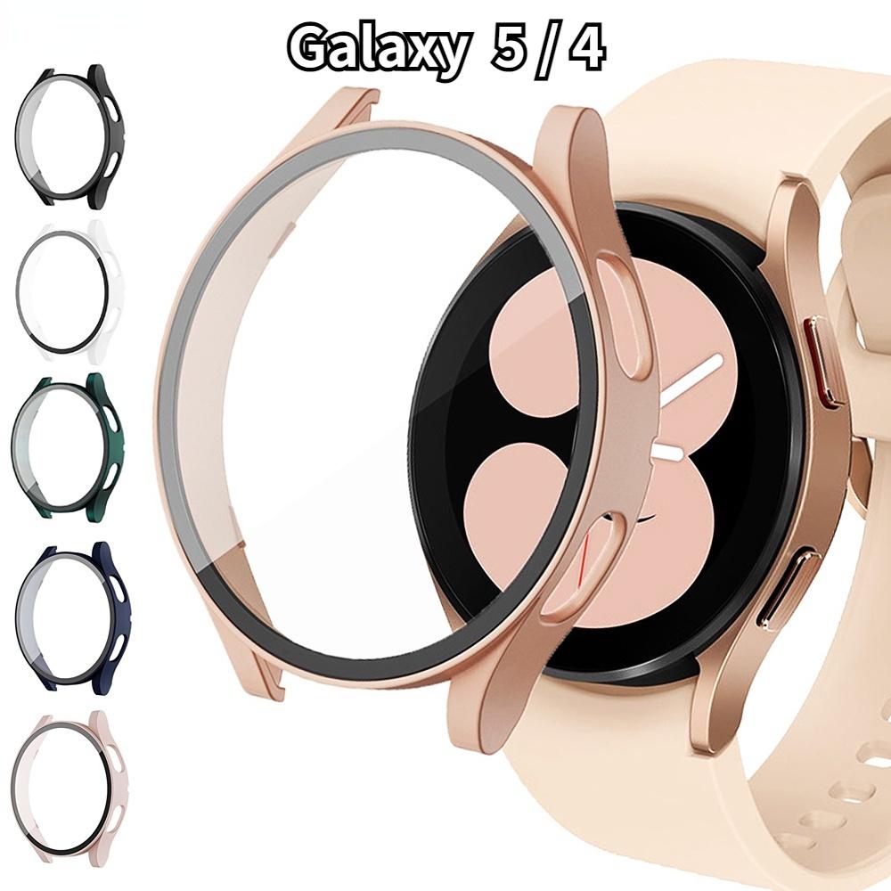 

Чехол для Galaxy Watch 5 + Защитная пленка для экрана 40 мм 44 мм, полное покрытие, закаленное стекло для Samsung Galaxy Watch 4, чехол-бампер с защитой от царапин