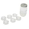 Glass Fermentation Pickling Jar Weights For Wide Mouth Mason Jars Set of 6 Groove Grip)