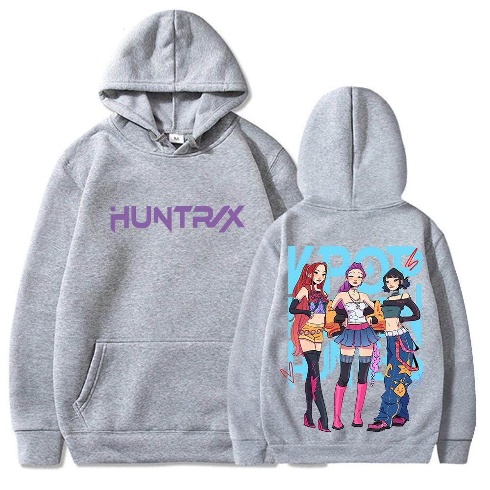 Kpop Demon Hunters Hoodie Unisex Long Sleeve Casual Sweatshirts Tops Man Woman Sweatshirt Fans Gift