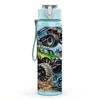 1PC Off Road Monster Truck Graffiti Print 750ml Color Plastic Sports Water Bottle Leakproof Flip Straw Lid Suitable for Sports Office Home Use