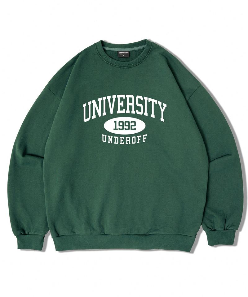 UNDEROFF Authentic Relaxed University Sweatshirt White Blue