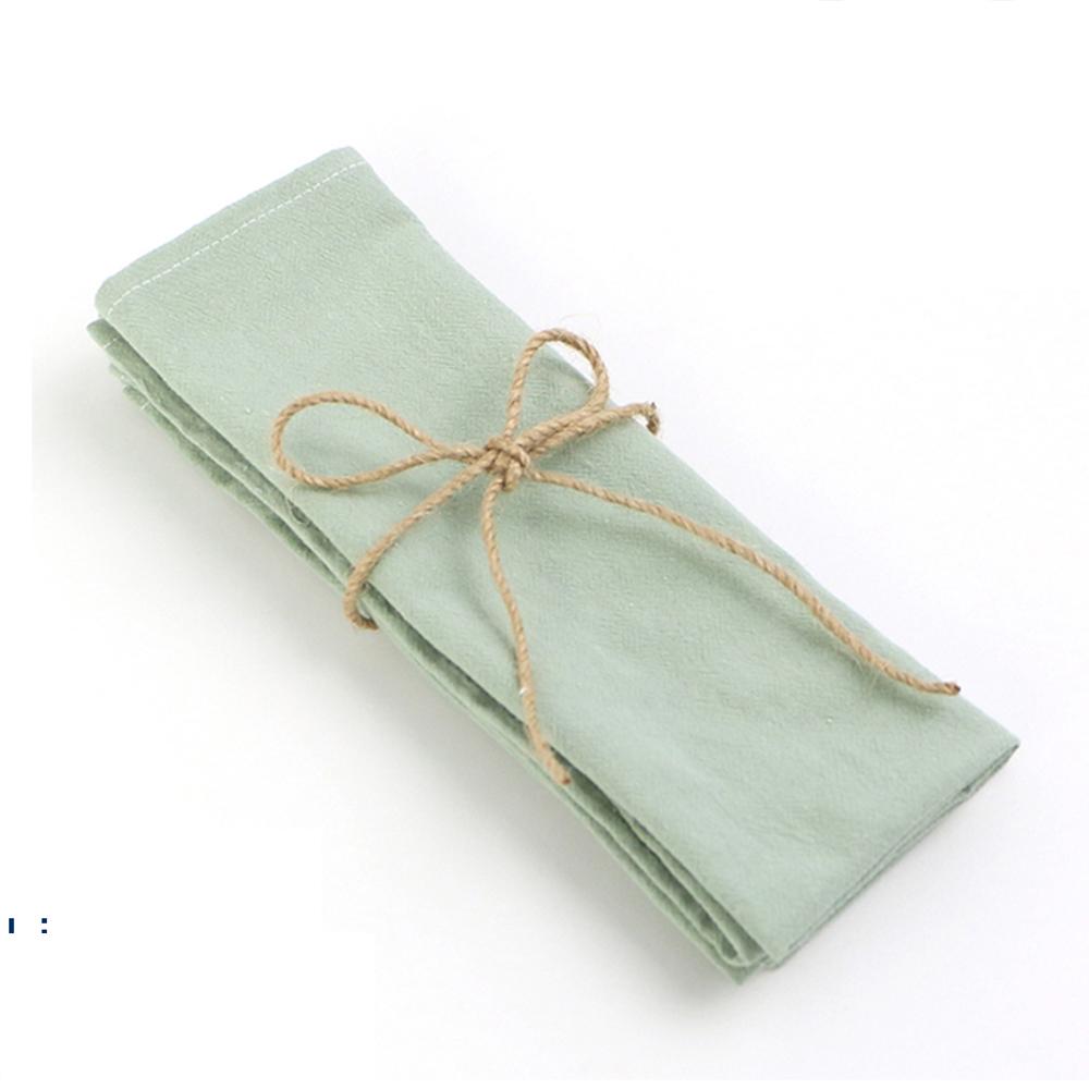 6 Pcs Serving Cloth Napkins 30x45cm Natural Cotton Fabric Serviette Kitchen Tea Table Towels for Wedding Decoration Baby Shower