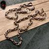 Biker-Decor Skull Wallet Chain with Hook Snap Closure Punk Skull Trouser Chain Hip-hop Cool Style Pant Chain Ornament