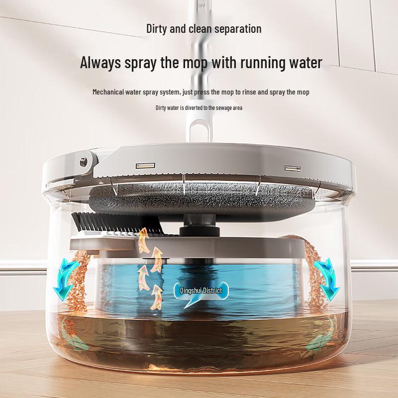 MDNG Self-Wringing Dual-Chamber Mop & Bucket System