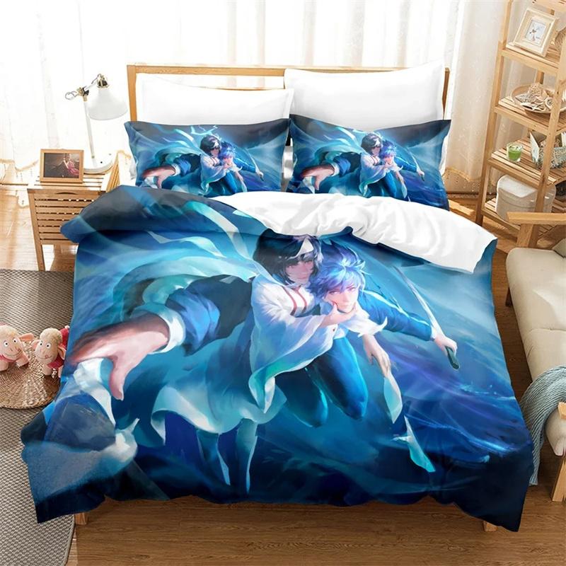 3D Printed Noragami Yato Bedding Set,Duvet Cover Comforter Bed Set Quilt Cover Pillowcase,King Queen Twin Size Boys Girls Adults