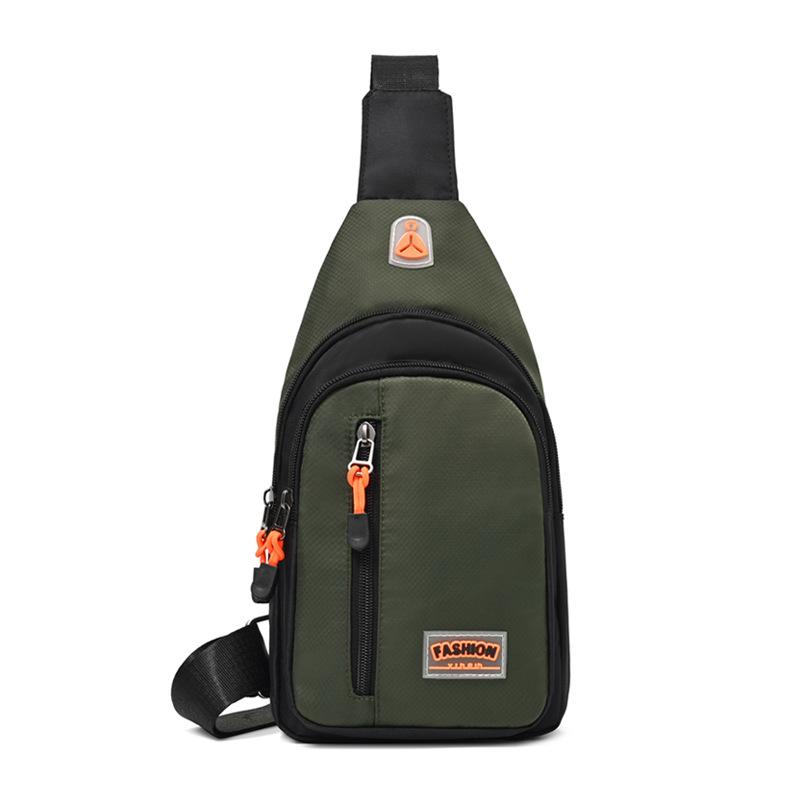 

Нагрудная сумка унисекс, простая сумка для хранения, легкий дорожный маленький рюкзак, сумка через плечо, модные повседневные сумки на одно плечо one size fits all армия зеленый