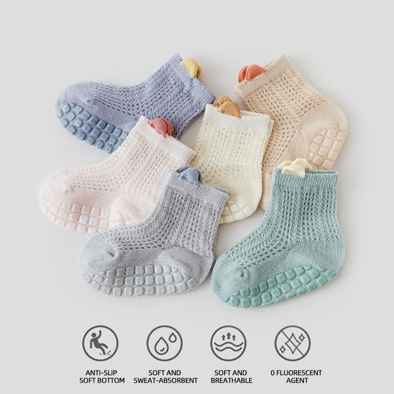 1 Pair Summer Baby Mesh Socks Soft Cotton Newborn Sock Princess Infant Toddler Girls Cute Breathable Socks