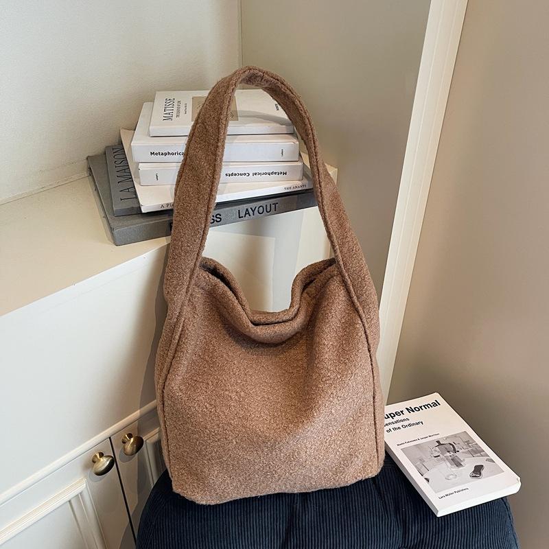 Уникальная, ретро, простая, модная и стильная большая сумка-тоут, нишевая сумка через плечо для женщин коричневый