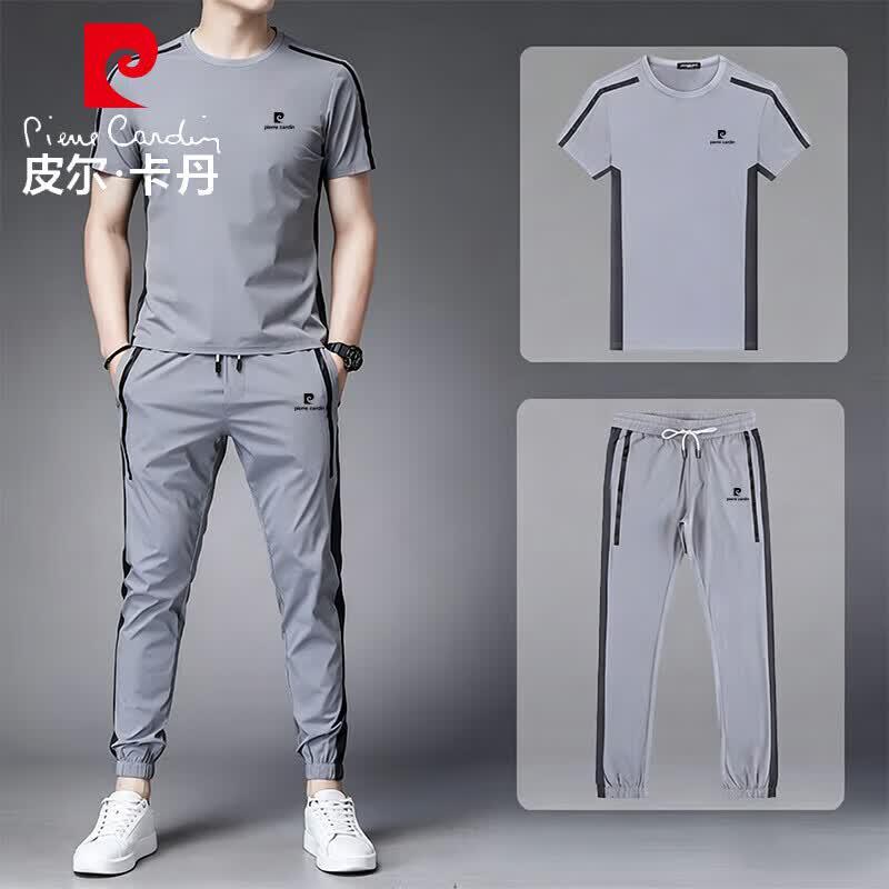 

Pierre Cardin Men s Ice Silk T-Shirt & Pants Set M