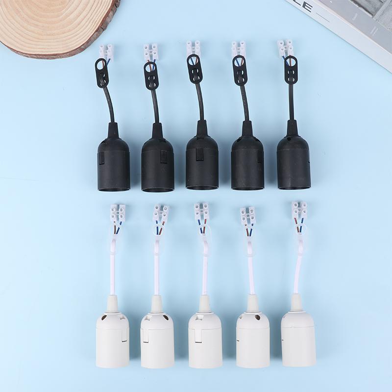 5 szt. Oprawka lampy E27 Konstrukcyjne gniazdo Oprawka lampy z kablem Gniazdo budowlane Gniazdo do remontu Akcesoria oświetleniowe