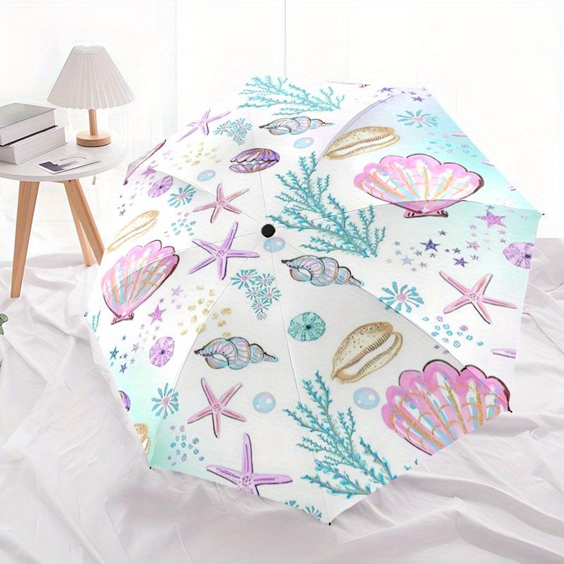 Underwater Paradise Automatic Folding Umbrella Compact Lightweight For Outdoor Adventurest9