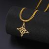 Witch Knot Snake Chain Necklace For Women Witchcraft Stainless Steel Choker Necklaces Vintage Amulet Jewelry Gift