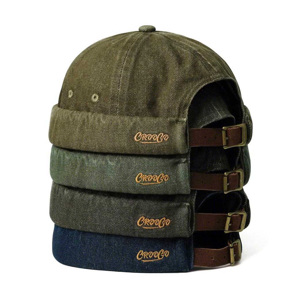 Croogo Vintage Roll Cotton Sailor Antique Copper FMA2503 Taupe Men's Fisherman's Cap, Cap, Cap, Washer, Hat, Buckle, -