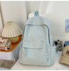 Schoolbag Korean Small Fresh Schoolbag Female College Student Simple Polka Dot Backpack Lightweight Large Capacity Junior High School Student Backpack