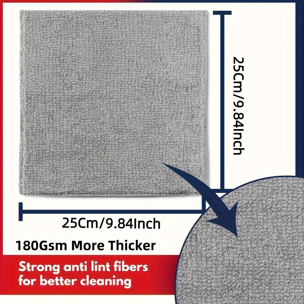 20Pcs Polyester Microfiber Cleaning Cloths | Multi-Purpose Durable-Absorbent | Stain-Grease Remover for Kitchen/Bathroom/Car