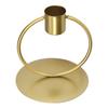 Desktop Candle Holder Simple Elegant Golden Iron Round Candle Stand Candlesticks for Home Dining Room Table Decoration