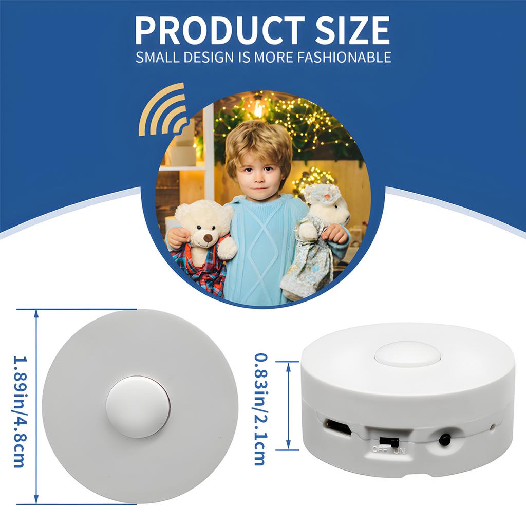 Customizable Mini Music Chip Module Factory-Recordable Voice Recorder Sound Box with Button Device Round Plush Toy Speaker