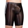 Mens Sheer Bermuda Shorts Bulge Pouch Contrast Trim Stretchy Fitness Nightwear Loungewear