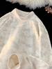 Unisex Trendy Marble Tie-Dye High-neck Sweatshirt - Loose, Versatile, and Comfortable Long-sleeve Top