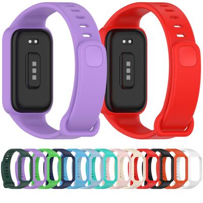 Silicone Watch Strap For Xiaomi Band 9 Active Original Replacement Watchband Correa Accessories for Redmi Band 3 Sport Bracelet