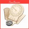 Children's Science Diy Sundial Model Customizable Wooden Handmade Sun Clock Illustrated Ancient Timepiece