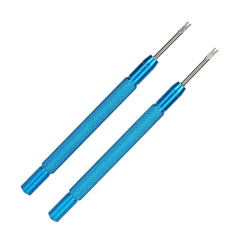2Pcs Portable Blue Watch Repair Tool Alloy Steel 9.2cm Hand Remover Pliers Needle Lifter Fork Watch Repair