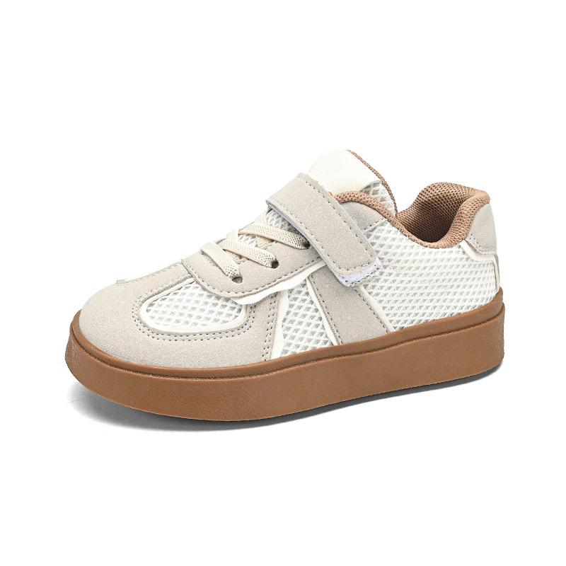2025 neue Kinder-Deutschland-Trainingsschuhe Koreanische Version Mode vielseitig Klettverschluss mittelgroße und kleine Kinder Jungen Board-Schuhe weich besohlt Student