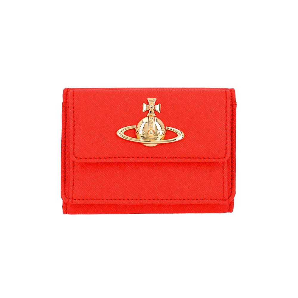 

Vivienne Westwood 5115002tw S0021 F402 Saffiano Flap Small Bifold Wallet 5115002TW S0021 F402