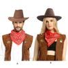 Klassische Cow-Boy-Kostüme Enthält Cow-Boy-Hut Westen Schal Bequeme Kleidung für Männer Frauen Halloween-Party Cos-Play