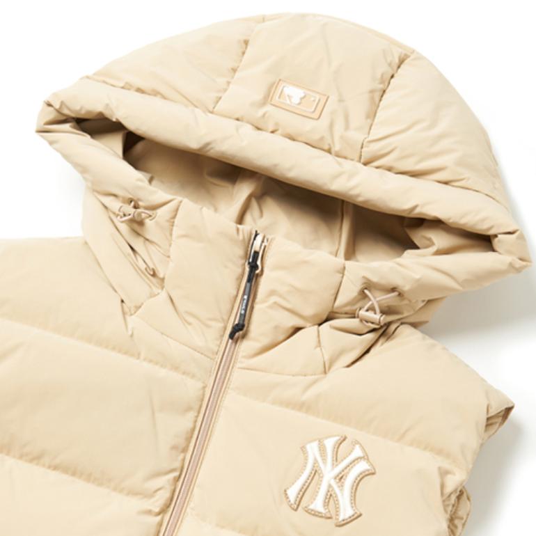 New MLB Down Vest Unisex Beige 3ADVL0116-50SAS