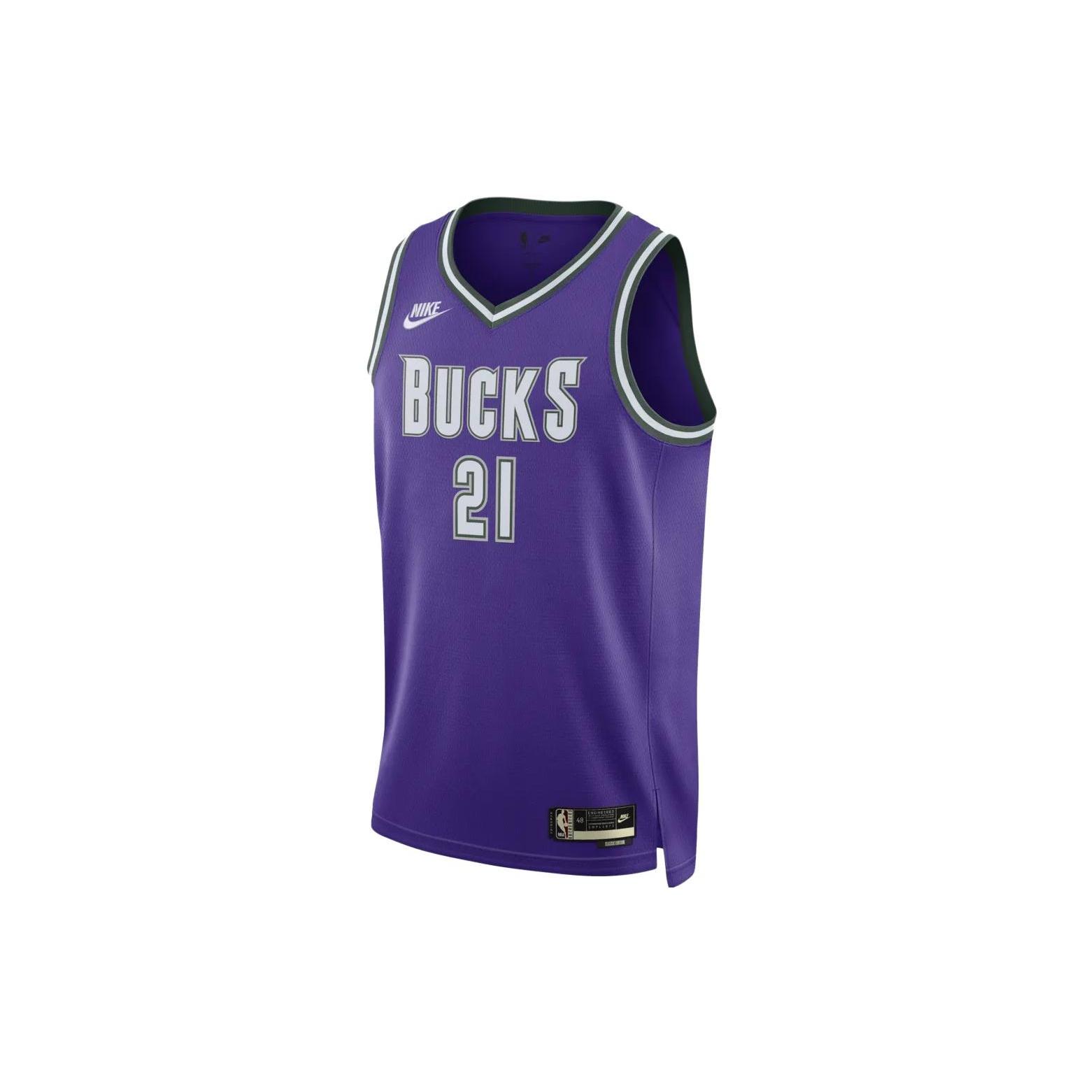 Nike x NBA Milwaukee Bucks Classic Edition Swingman Jersey  Jrue Holiday 21  Men s DO9450-505 S