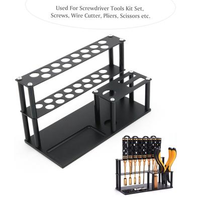 Kit de ferramentas RC de liga de alumínio Organizador Rack Chave de fenda Ferramentas Suporte Tesoura Alicate Suporte de armazenamento