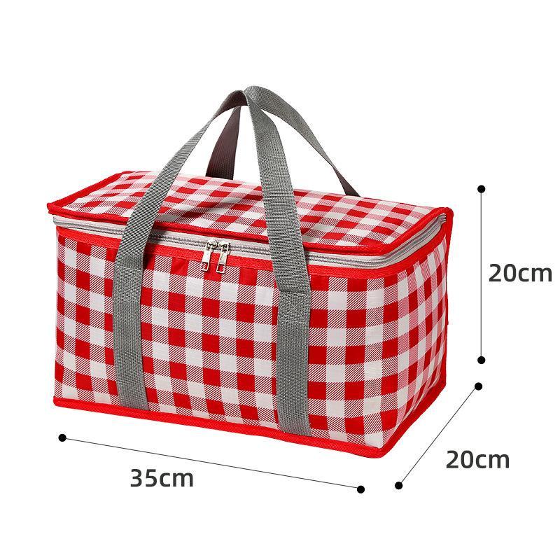 Large Capacity Thickened Insulated Picnic Tote Bag Waterproof Reusable for Outdoor Camping Beach Office School Travel