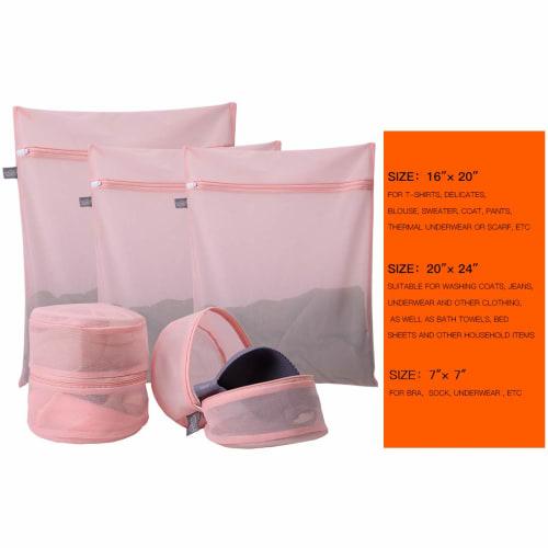 Kimmama Mesh Laundry Bag, Zippered Net Washing Sack, Dryer Pouch for Washing and Drying Clothes and Fabrics, Suitable for Clothing, Sweaters, Delicate