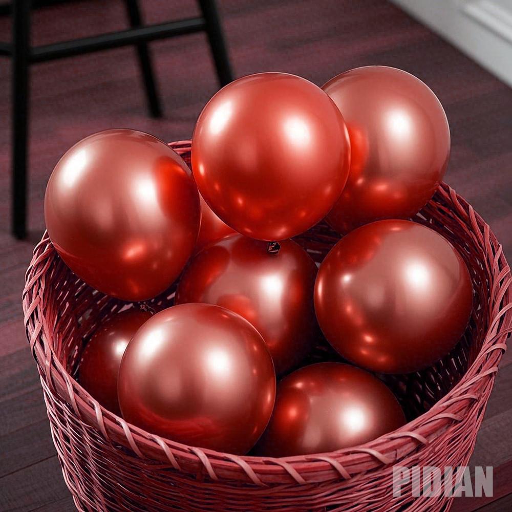 5-18inch Chromium Metal Balloons Happy Birthday Party Decorations Wedding Birthday Party Inflatable Air Balloons for Kids Gift