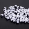 200 ცალი Mix Square Acrylic Alphabet Beads Charms Large Hole DIY Crafts 1