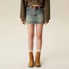 Yescci Denim Skirt Women's Summer 2025 New Arrival A- Line Accessible Luxury Fancy Denim Skirt Short Small