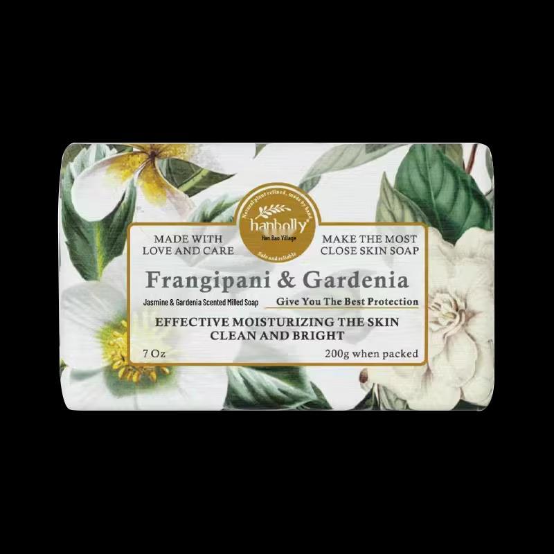 Hanbolly Jasmine & Gardenia Scented Milled Soap 3-Pack