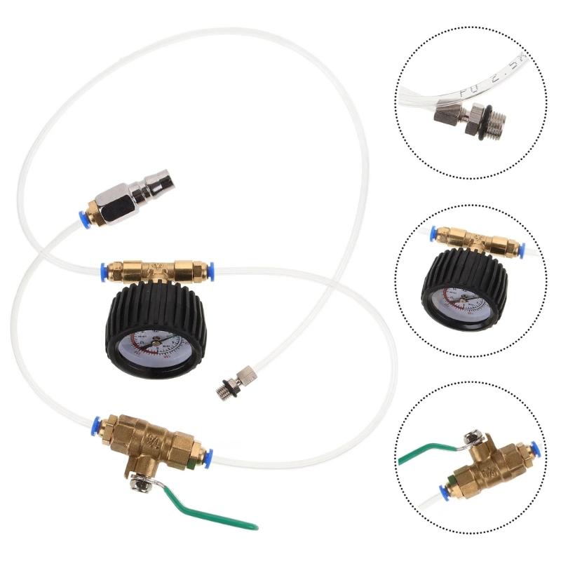 Automotive Pneumatic Suspension Leakage Checker Digital Pressure Meter Air Suspension Hose Pressure Leakage Test
