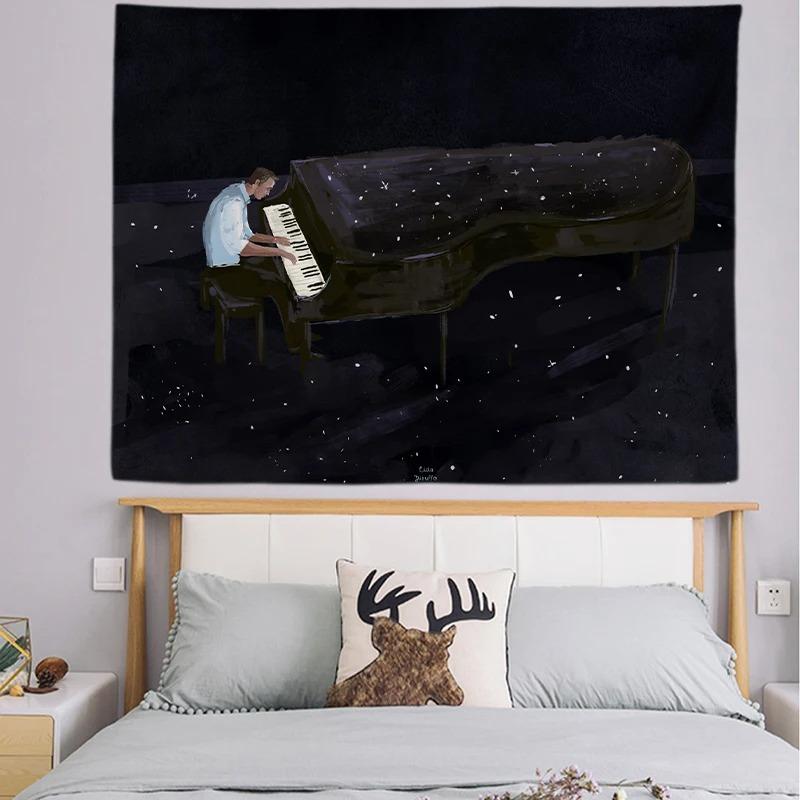 Böhmischer Stil Wohnen Illustration Dekorative Wandteppich Heim Wanddekoration Büro Wohnzimmer Wandteppich