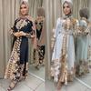 M215# Middle Eastern Muslim Women's Loose Batwing Sleeve Islamic Dress Robe
