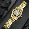 Business Fashion Men's Hollow Watch Calendar Steel Quartz Watch