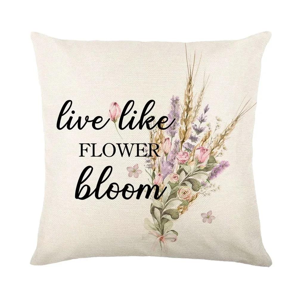 Vintage Poster Lavender Print Collection Polyester Pillowcase Pillowcase Pillowcase Home Decor Lathe Bedding